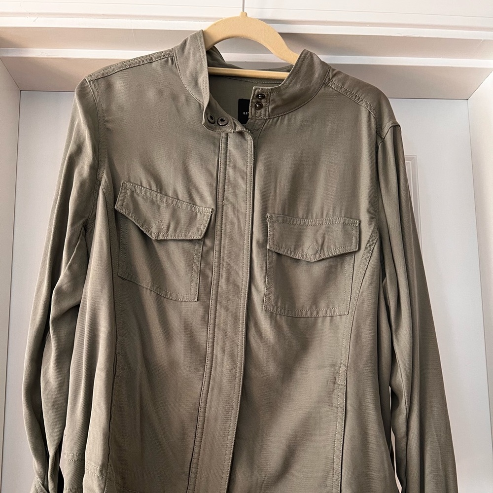 Liverpool Army Green Utility Zip Jacket - Size L